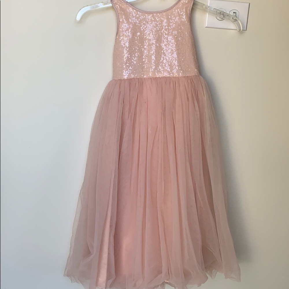 Crossed Straps A-Line Flower girl Dress
